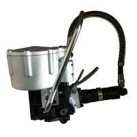 直銷32mm氣動鋼帶打包機，鋼鐵專用氣動鋼帶收緊機