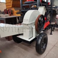 樹枝原木削片機自動進料木頭毛竹打片機